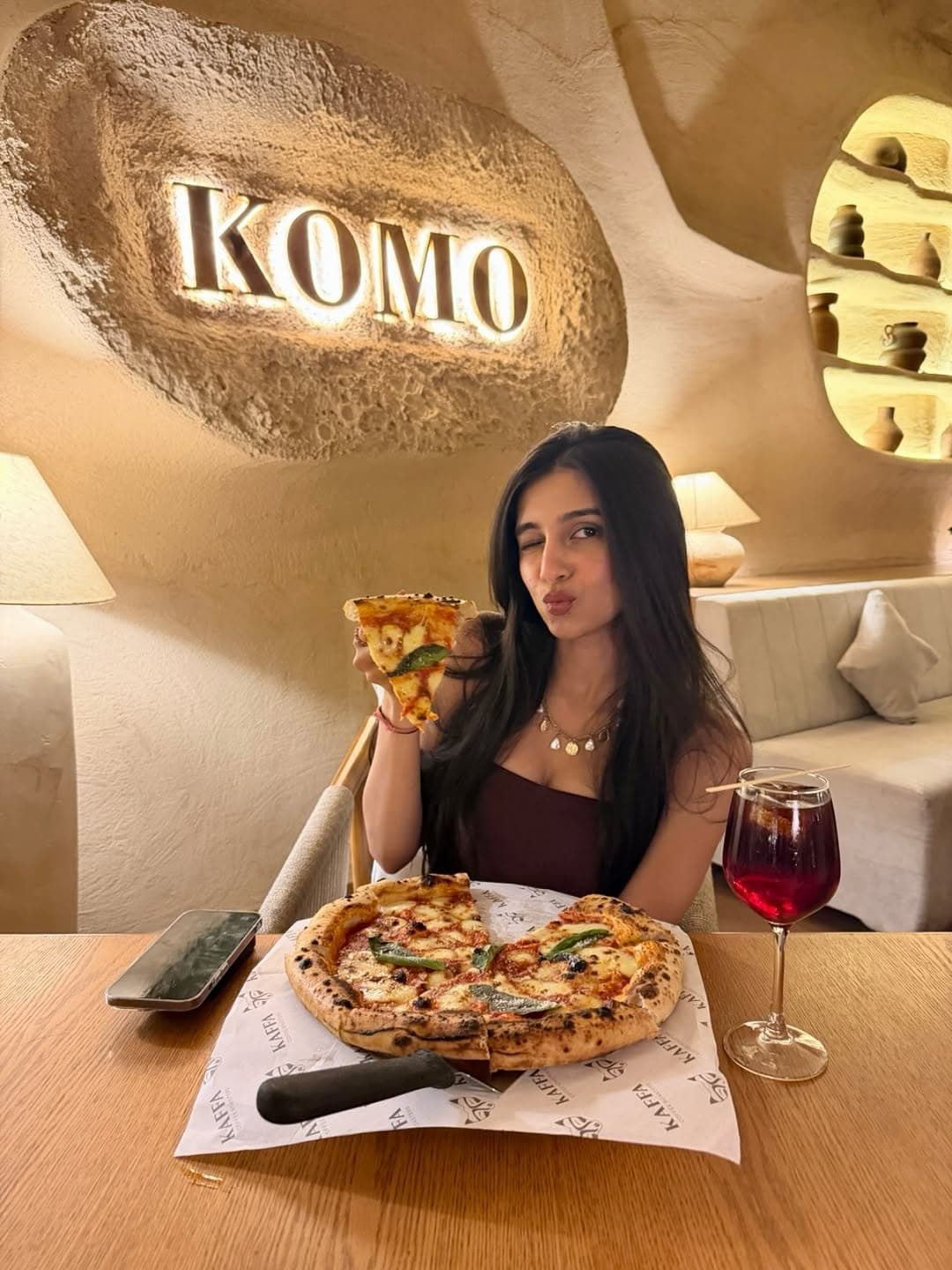 The vaulted dining room at KOMO by Kaffa