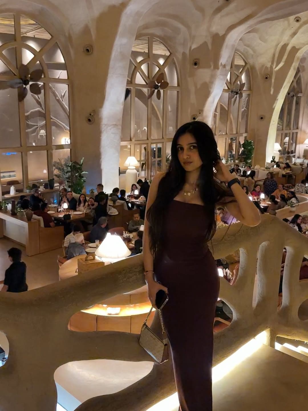 The vaulted dining room at KOMO by Kaffa