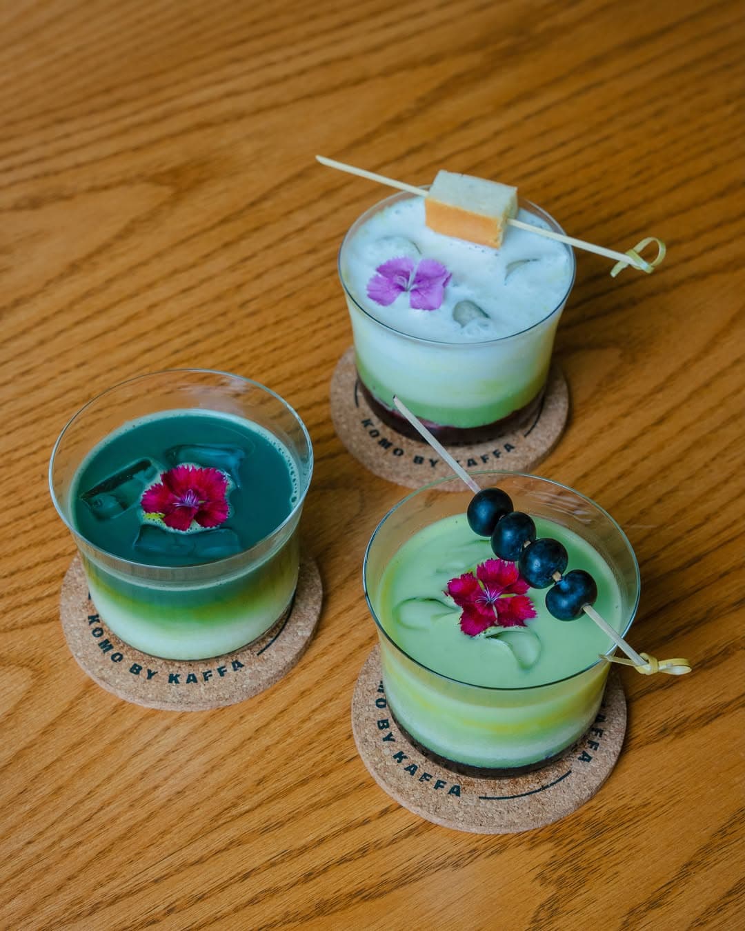 Coffee and matcha at KOMO by Kaffa
